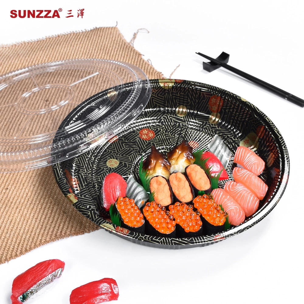 Deep Round Tray For Sushi Box