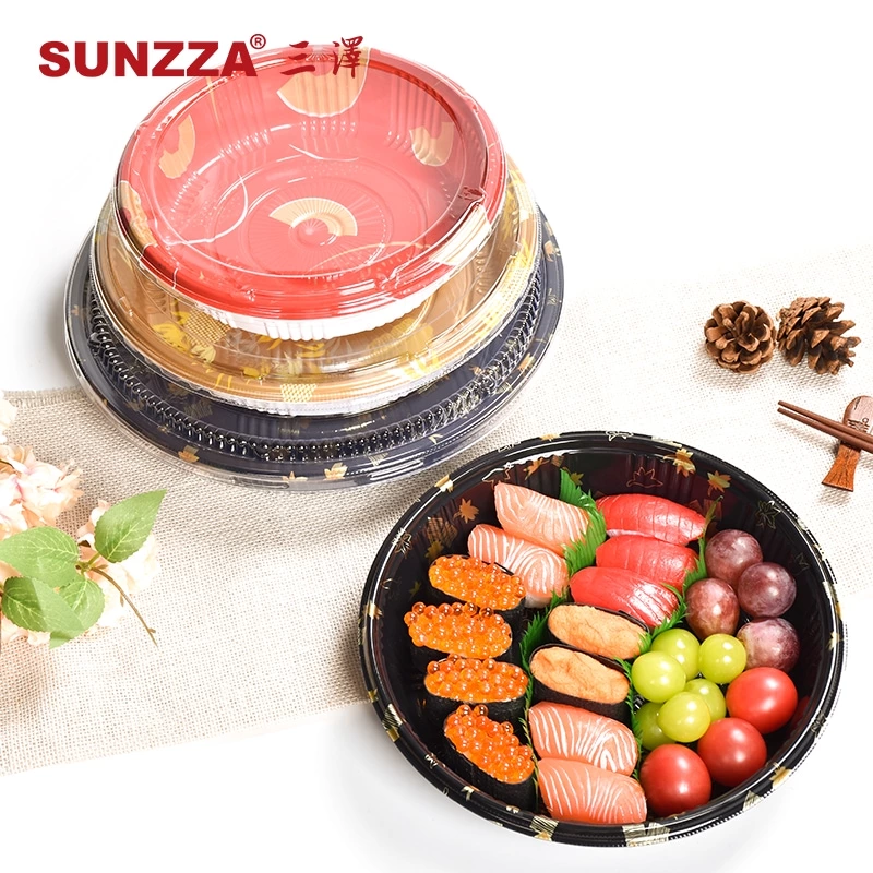 Deep Round Tray For Sushi Box