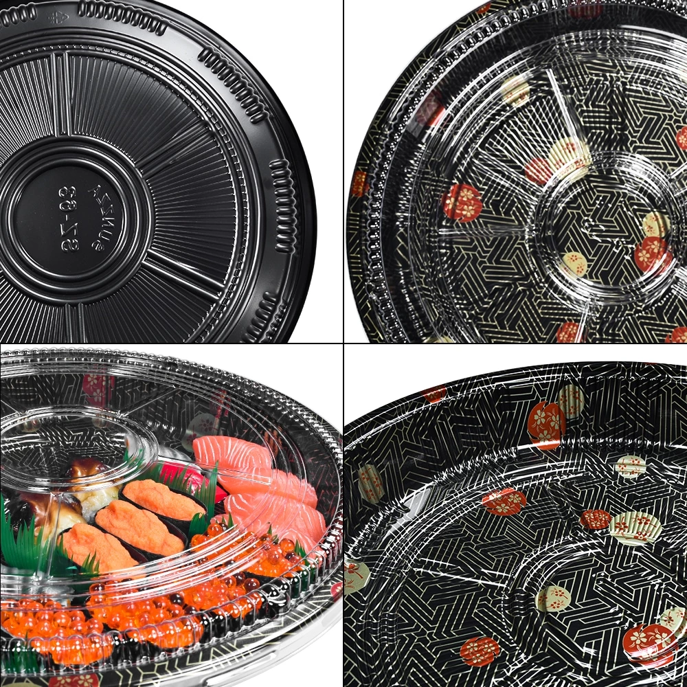 Deep Round Tray For Sushi Box
