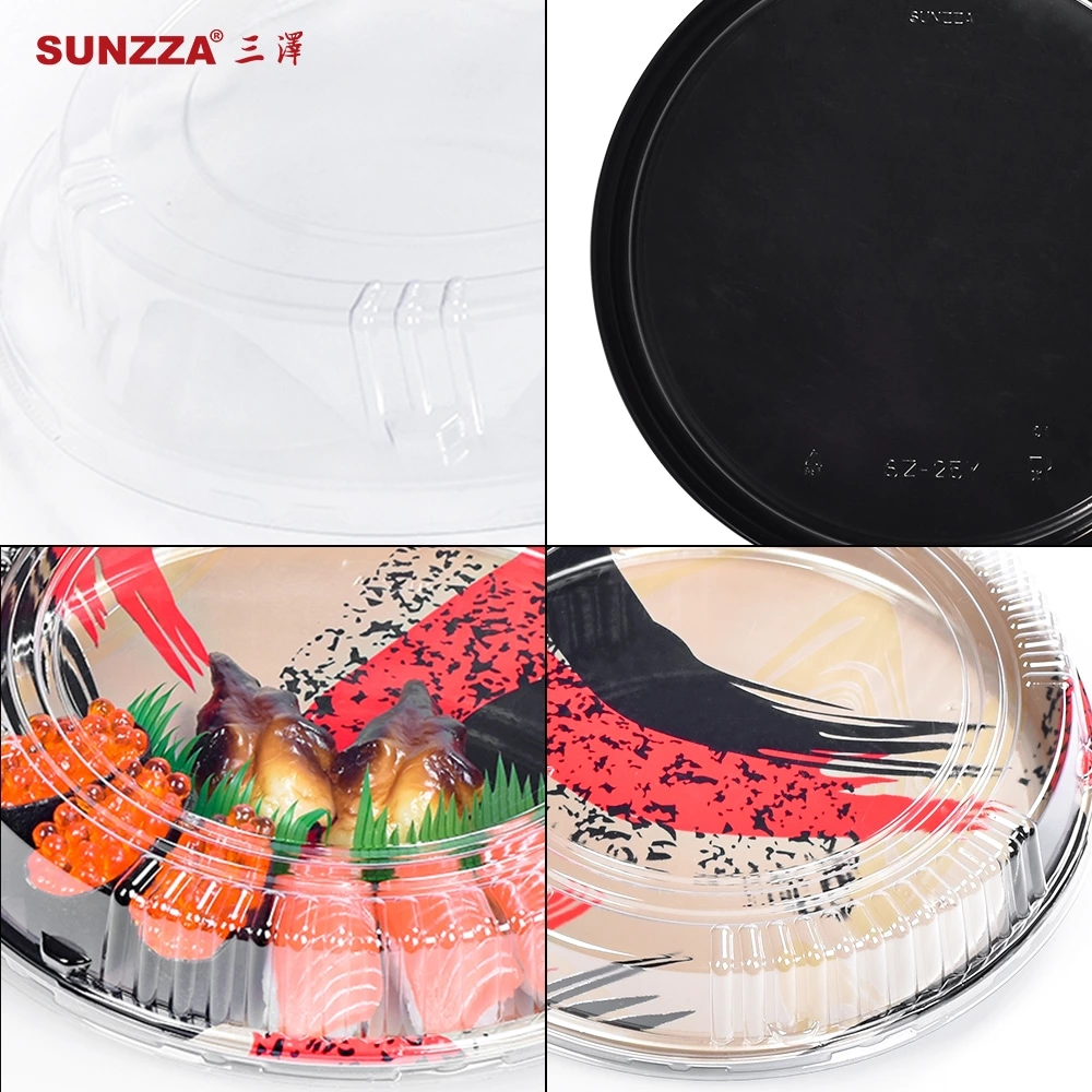Shallow Round Tray For Sushi Box