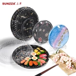 Shallow Round Tray For Sushi Box