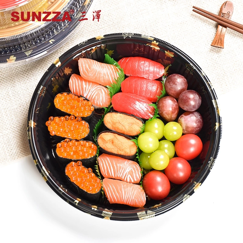 Deep Round Tray For Sushi Box