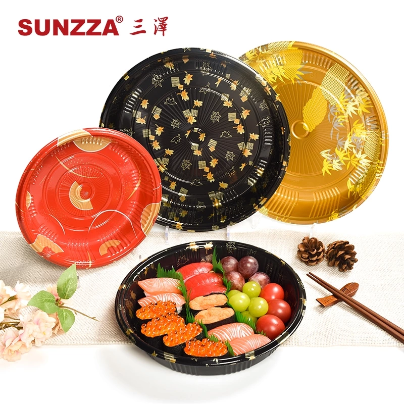 Deep Round Tray For Sushi Box