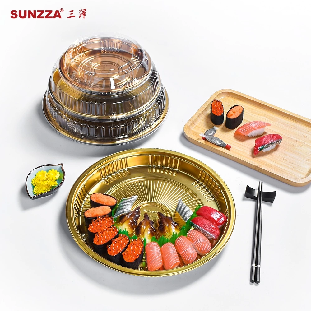 Shallow Round Tray For Sushi Box