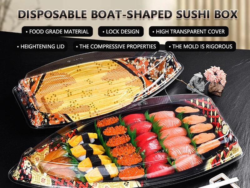 Boat Shaped Sushi Box