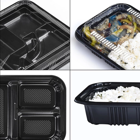 30 piatti da portata con coperchio, 25,5 x 18,5 x 5 cm Meal Prep Boxe